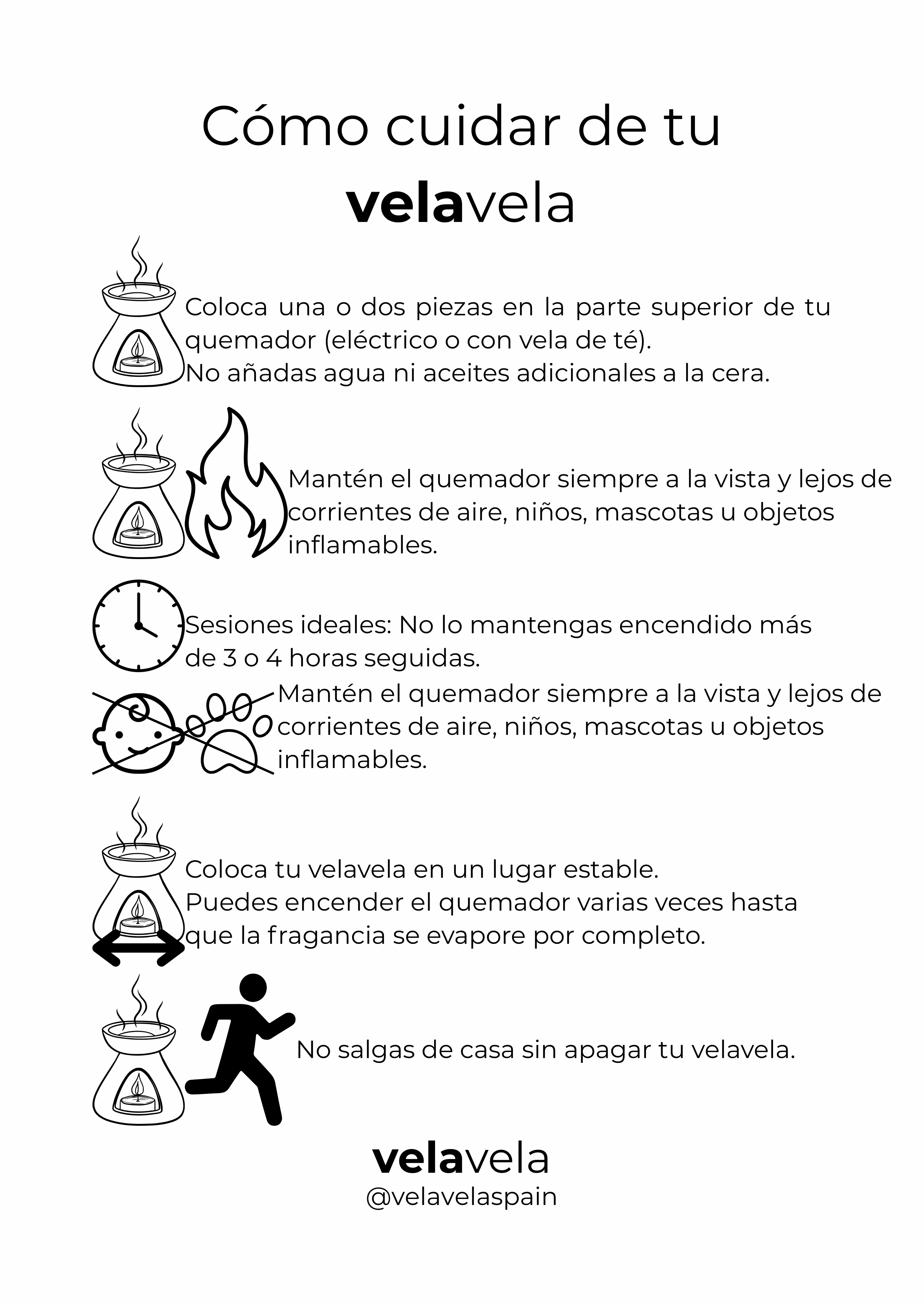 Como cuidar de tus wax melts velavela