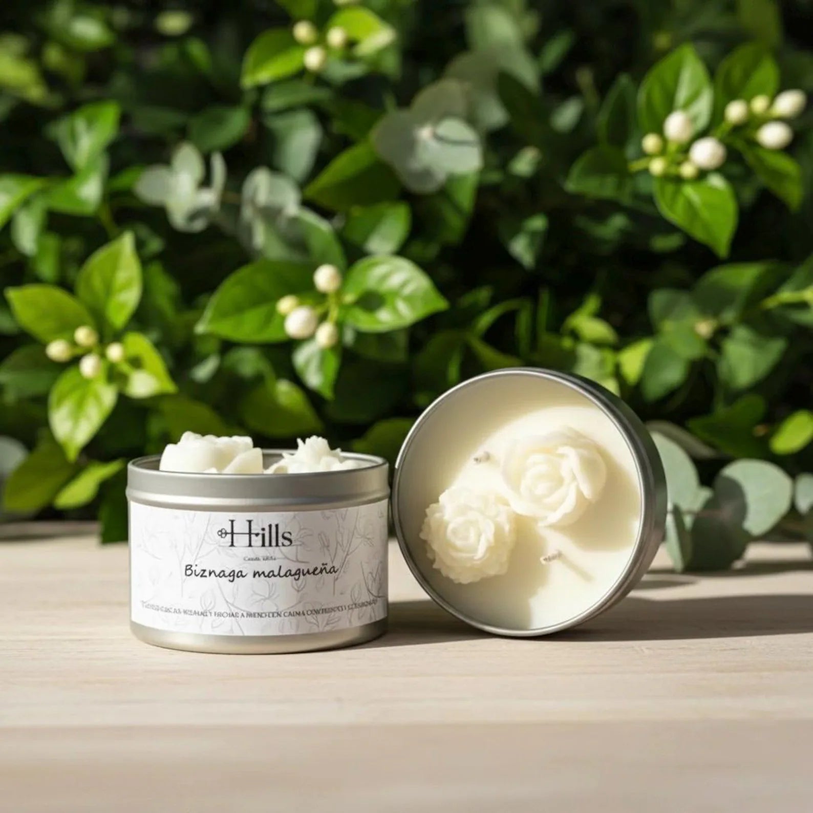 Vela de Soja Artesanal en Lata, Jazmín | Regalo Sostenible | Decoración Aesthetic | Hecha en España